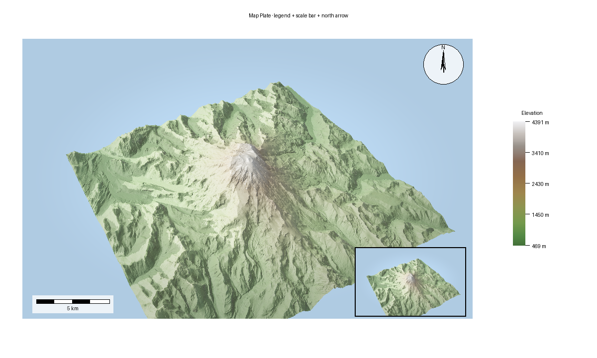 Expected output for the map plate tutorial