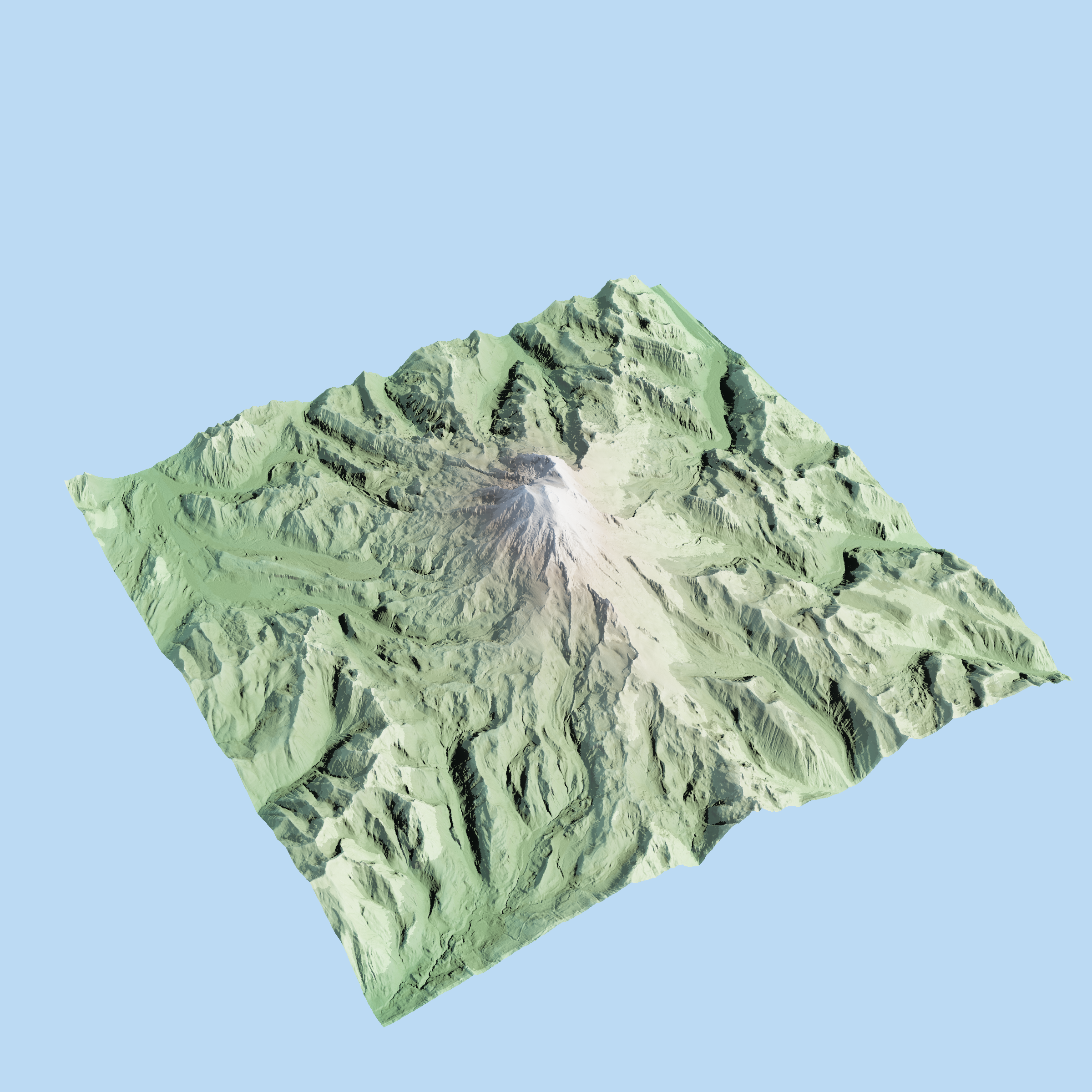 Mount Rainier render